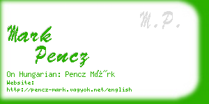 mark pencz business card